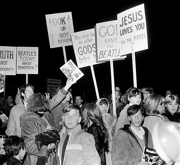 Beatles Jesus Protest March (Photo)